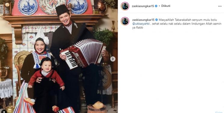 Zaskia Sungkar, Irwansyah dan Baby Ukkasya (Instagram/@zaskiasungkar15)
