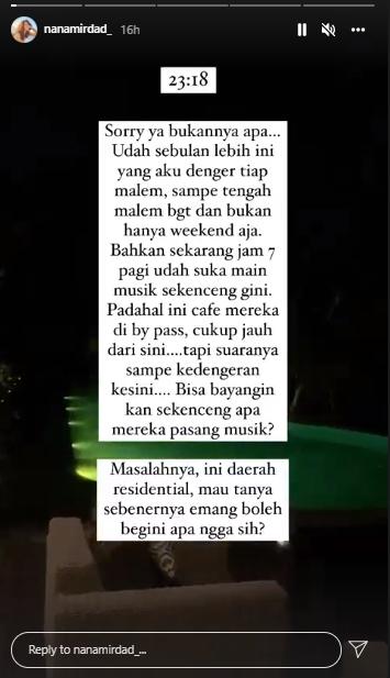 Postingan Nana Mirdad (instagram.com)