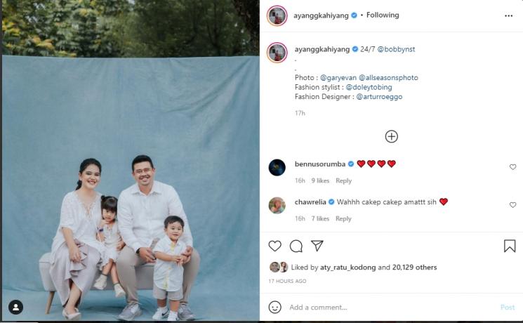 Kahiyang Ayu dan Bobby Nasution merayakan ulang tahun pernikahan. (Instagram/ayanggkahiyang)