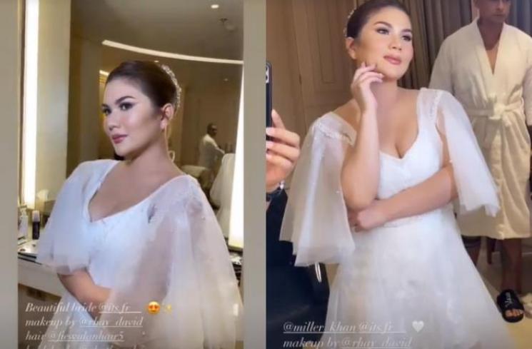 Farina Rebecca, istri Miller Khan. (Instagram/@vatirrachman)