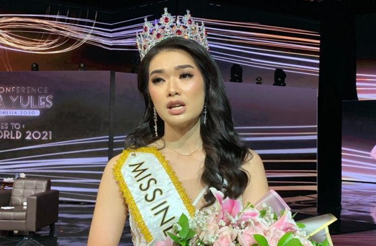 Carla Yules mewakili Indonesia di ajang Miss World 2021. [MataMata.com/Yuliani]