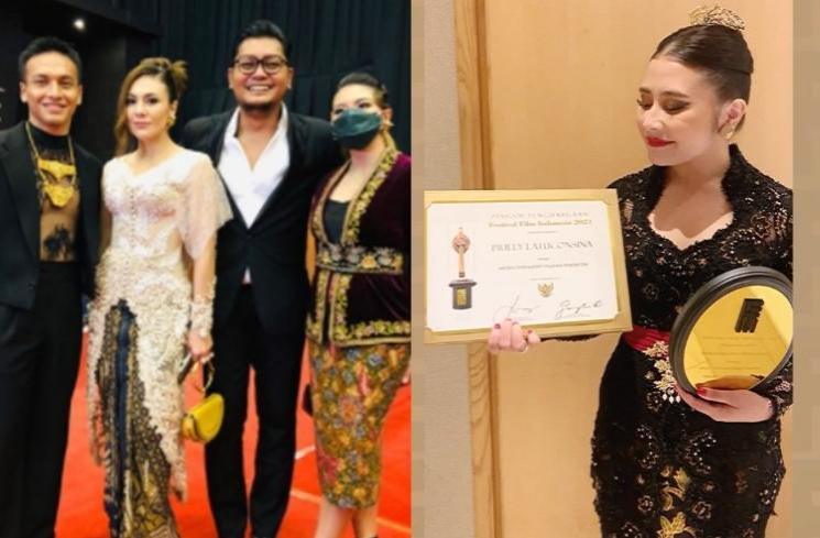 Adu Gaya Artis di Festival Film Indonesia (instagram/sharazaaa/prillylatuconsina96)