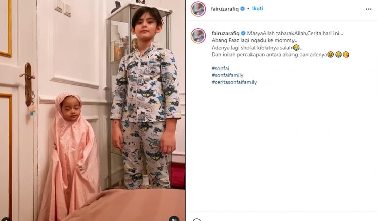 Anak-anak Fairuz A Rafiq (Instagram/@fairuzarafiq)
