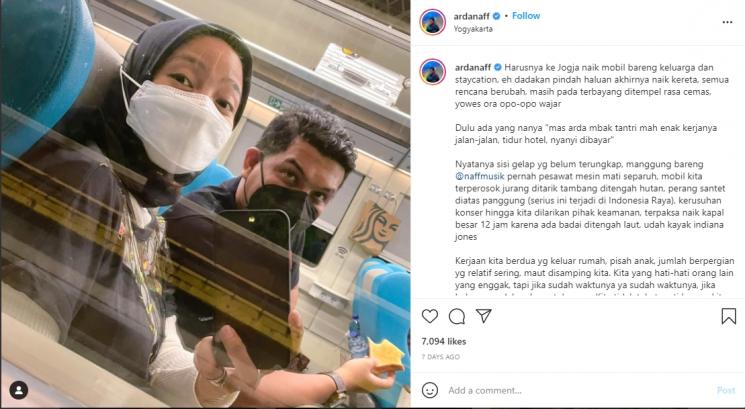 Arda Naff ungkap pengalaman buruk dalam kehidupannya. (Instagram/ardanaff)