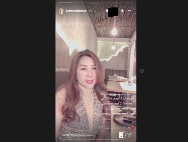 Ibu Larissa Chou. (Instagram/@julietanherisman)