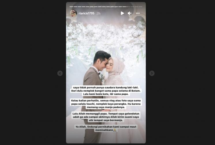 Ria Ricis mendadak curhat galau. (Instagram/riaricis1795)