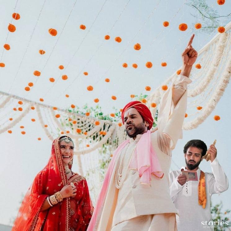 Momen Pernikahan Rajkummar Rao dan Patralekha (Instagram/@unseenfriend)