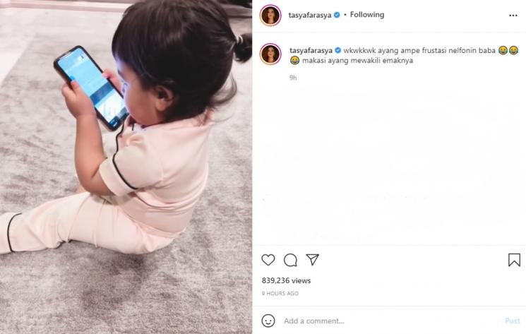 Anak Tasya Farasya, Maryam Eliza Khair Assegaf alias baby Lily. (Instagram/tasyafarasya)