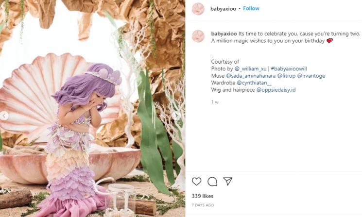 Sada Amina Hanara. (Instagram/@babyaxioo)