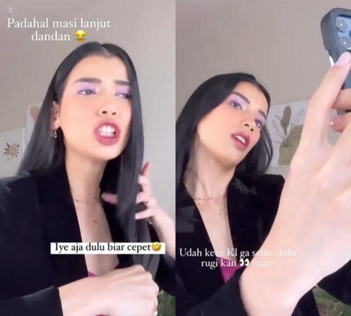 Sabrina Chairunnisa dandan lama. (Instagram/@sabrinachairunnisa_)