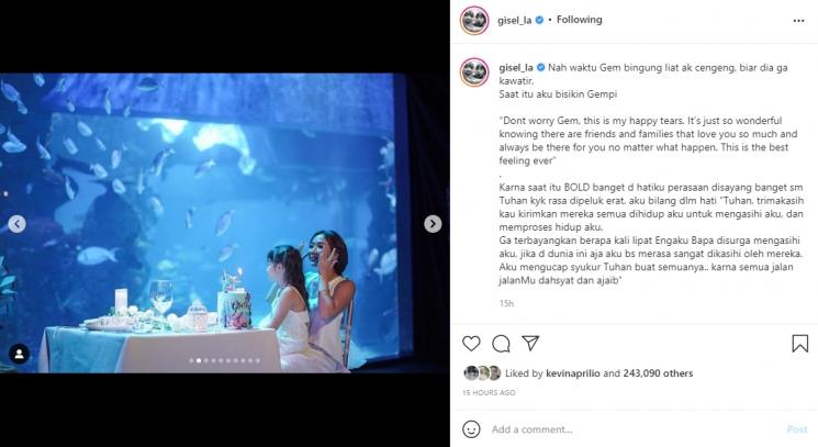 Gisella Anastasia dan Gempi. (Instagram/gisel_la)