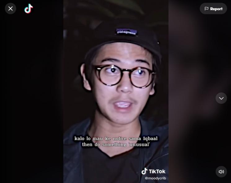Iqbaal Ramadhan. (TikTok)