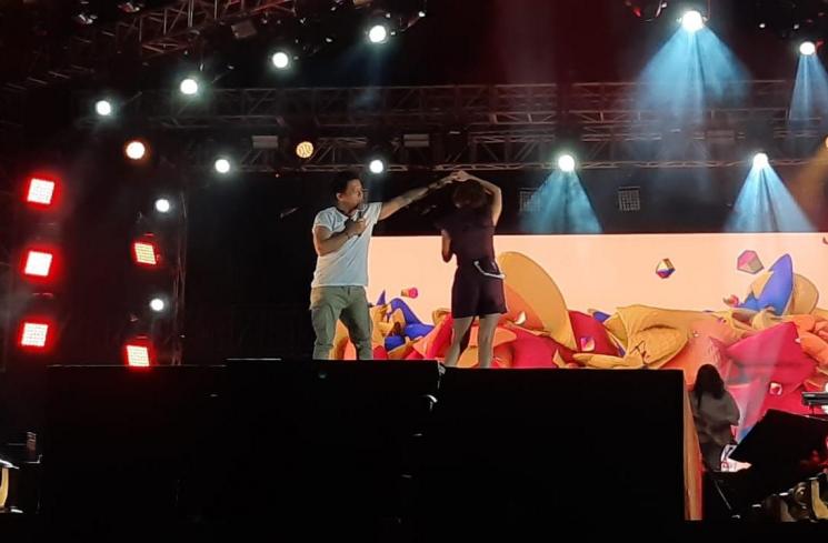 Ariel NOAH dan Bunga Citra Lestari. [MataMata.com/Ismail]