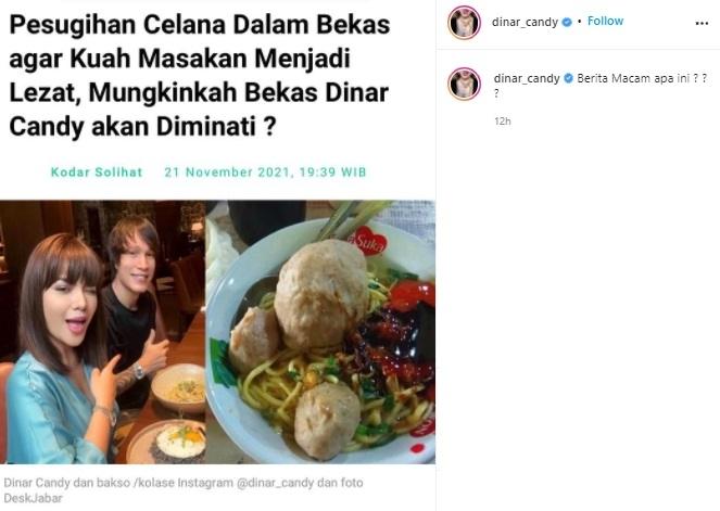 Dinar Candy. (Instagram/@dinar_candy)