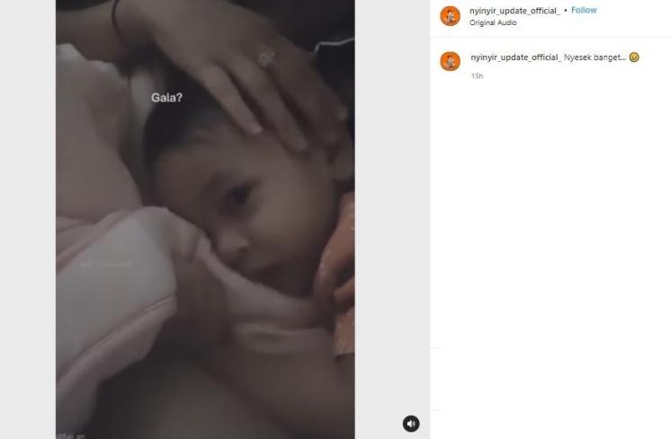 Video Baby Gala anak Vanessa Angel. (Instagram)