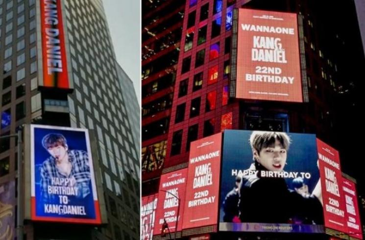 Artis Korea Mejeng di New York Times Square (joongang)