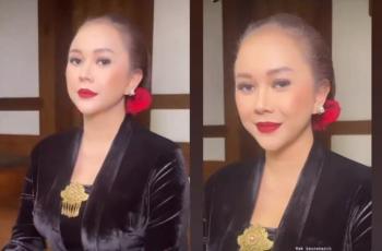 Aura Kasih Manglingi saat Dandan Pakai Kebaya: Pengantin Sudah Siap!