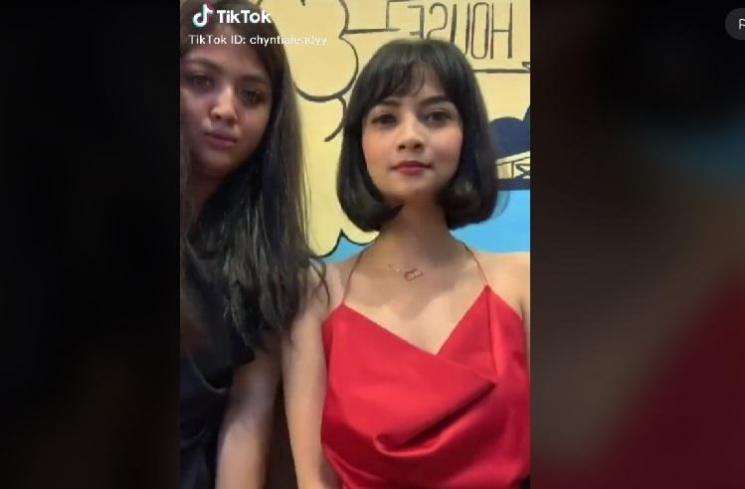 Tya sepupu Vanessa Angel. (TikTok/chyntialendyy)