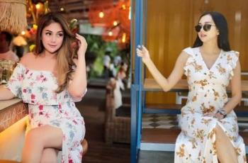 10 Potret Adu Gaya Celine Evangelista dan Aura Kasih, Hot Mama Bak ABG