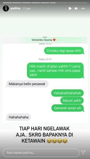 Postingan Gading Marten (instagram.com)