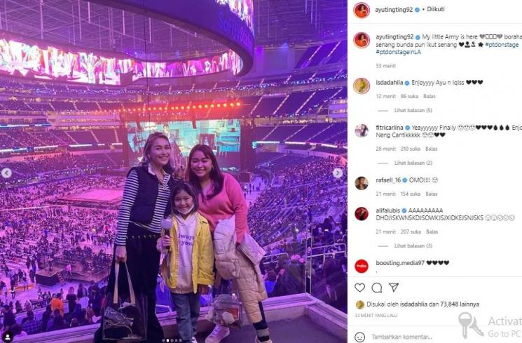 Ayu Ting Ting, Syifa dan Bilqis (instagram.com)