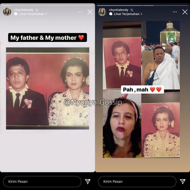 Postingan sepupu Vanessa Angel. (Instagram/@chyntialendy)