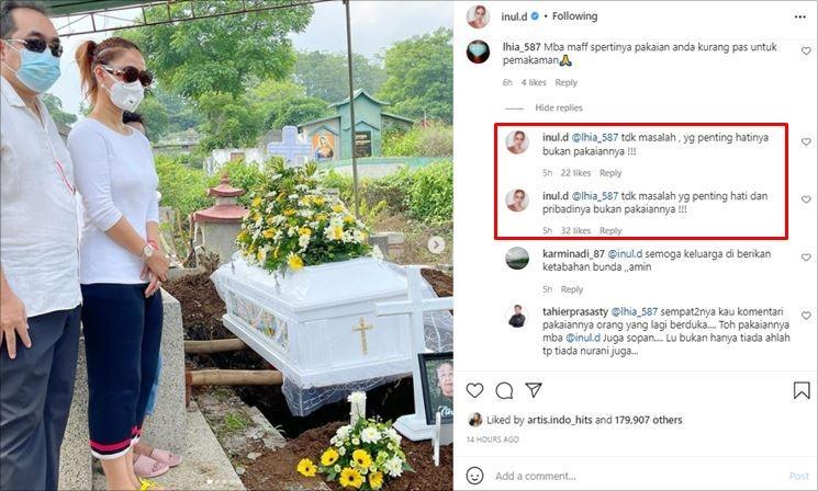 Baju saat Pemakaman Mertua Dikritik, Reaksi Inul Daratista Bijak Banget. (Instagram/@inul.d)