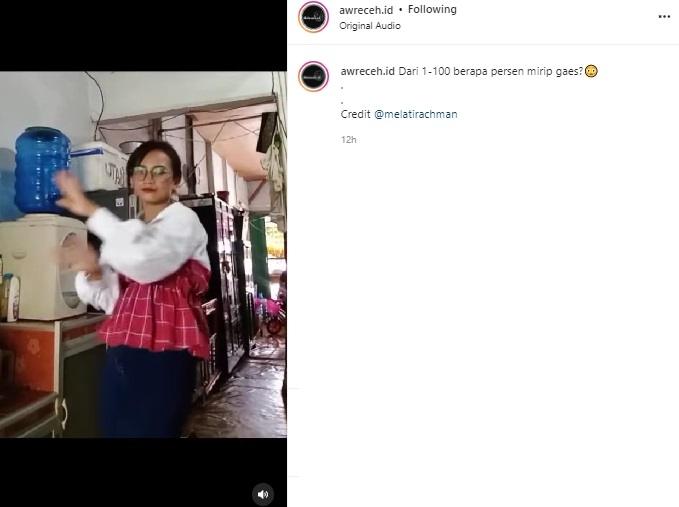Cewek mirip Vanessa Angel. (Instagram)