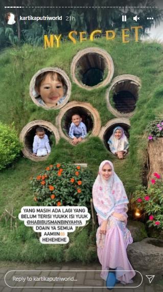 Postingan Kartika Putri (Instagram.com)