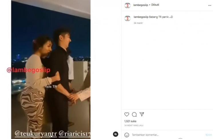 Lucinta Luna peluk Teuku Ryan di hadapan Ria Ricis (instagram.com)