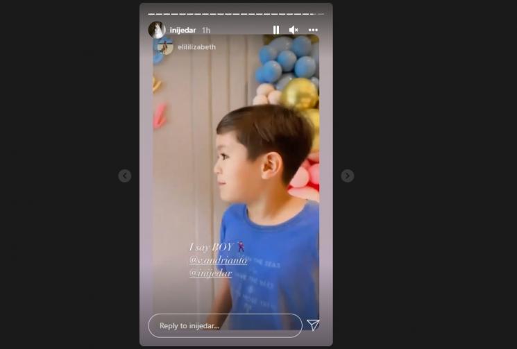 Jessica Iskandar menggelar acara gender reveal. (Instagram/inijedar)