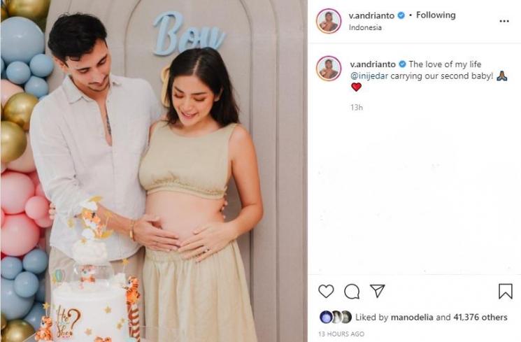Momen Gender Reveal Jessica Iskandar (instagram/v.andrianto)
