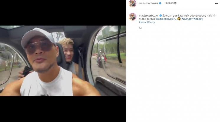 Deddy Corbuzier belikan mobil baru untuk Azka Corbuzier. (Instagram/@mastercorbuzier)
