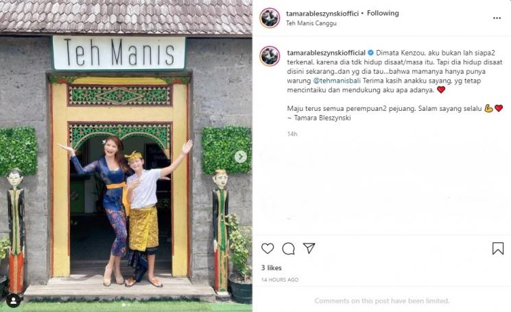 Tamara Bleszynski Curhat Penilaian Anak Padanya. (Instagram/tamarableszynskiofficial)
