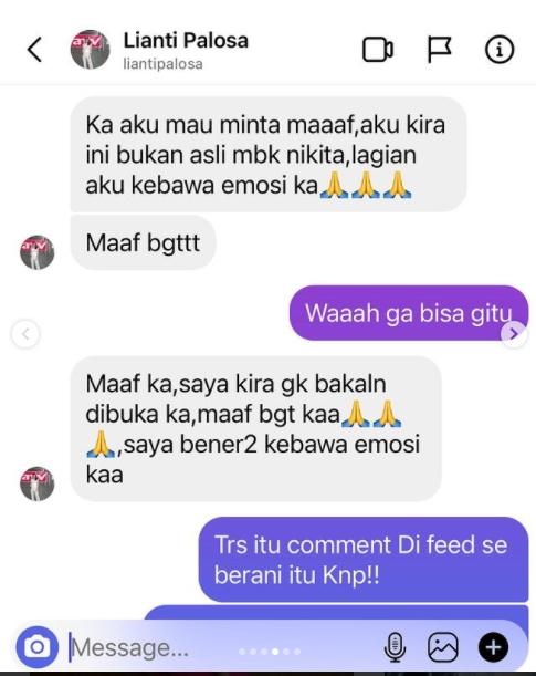 Nikita Mirzani labrak netizen yang memakinya dengan kata kasar. (Instagram/nikitamirzanimawardi_172)