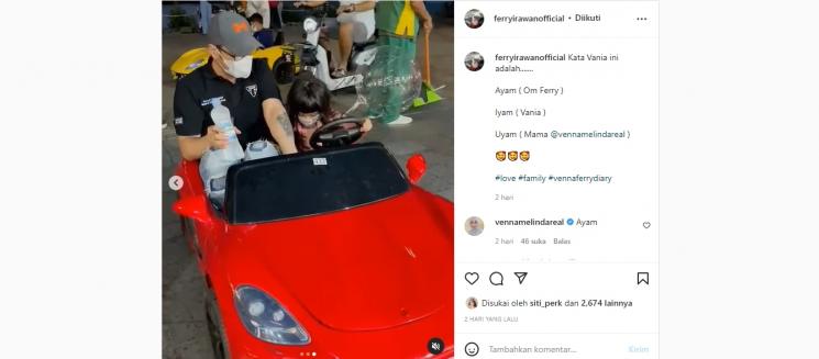 Potret Ferry Irawan Momong Vania (Instagram/ferryirawanofficial)