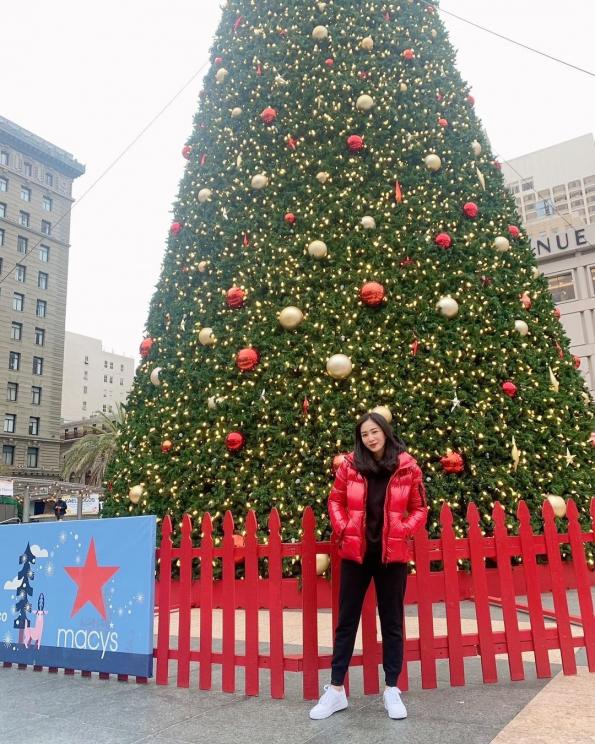 Potret Bunga Zainal Liburan di San Francisco. (Instagram/@bungazainal05)