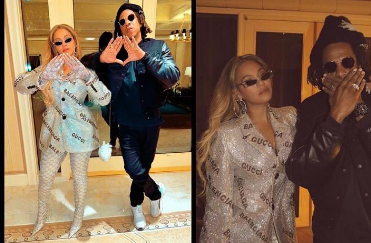Gaya glamor Beyonce pakai OOTD serba gemerlap. (Instagram/@beyonce)