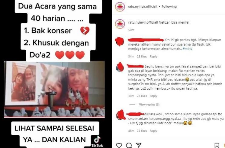 Acara pengajian 40 hari Vanessa Angel yang digelar keluarga Doddy Sudrajat. (Instagram)