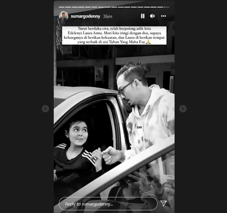 Denny Sumargo ikut berduga Laura Anna meninggal dunia. (Instagram/@sumargodenny)