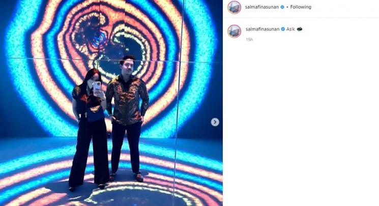Salmafina Sunan dan Greivance Lumoindong. (Instagram/@salmafinasunan)