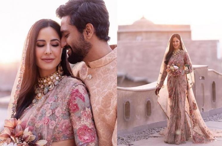 Detail cantik baju nikahan Katrina Kaif. (Instagram/@katrinakaif)