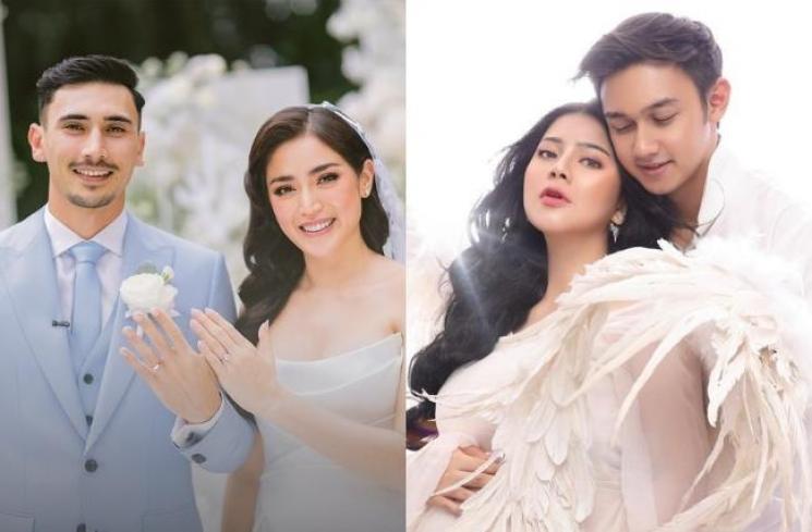 Artis rayakan Natal pertama setelah menikah (Instagram/@felicyangelista_/@inijedar)