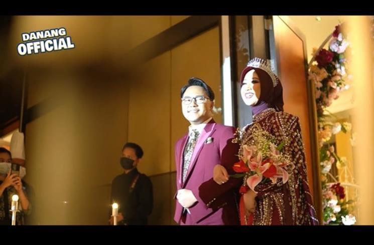Potret Mewah Acara Ngunduh Mantu Danang DA. (YouTube/DANANG OFFICIAL)