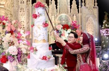 10 Potret Mewah Acara Ngunduh Mantu Danang DA dan Hemas Nura, Meriah!
