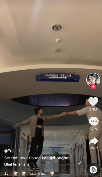 Potret Kedekatan Fuji dan Thariq Halilintar. (TikTok/@fujiiian)