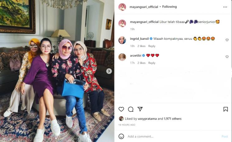 Mayangsari Pamer Foto Liburan Bareng Keluarga. (Instagram/mayangsari_official)
