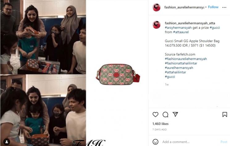 Potret Anak Artis Tenteng Tas Mewah. (Instagram/fashion_aureliehermansyahatta)