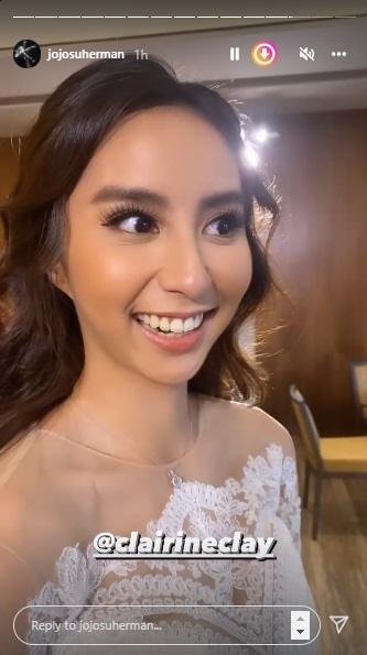 Joshua Suherman dan Clairine Clay resmi menikah. (Instagram)