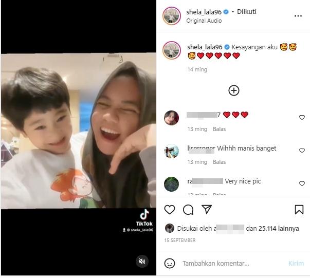 Potret Kompak Rafathar dan Mbak Lala (Instagram/@shela_lala96)